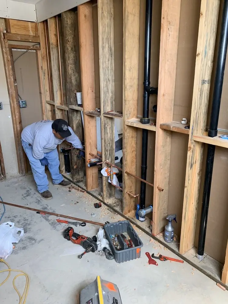 Commercial rough-in plumbing for Water Heater Replacement in Saddleback Estates